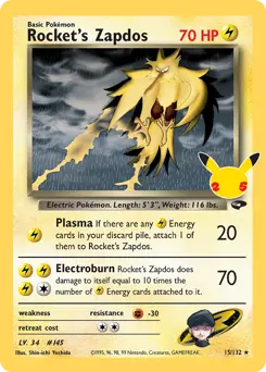 Rocket's Zapdos #32 — Celebrations