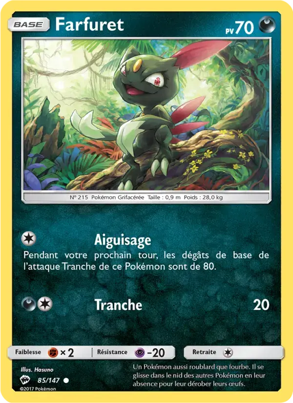Carte Pokémon Farfuret #85 — Ombres Ardentes