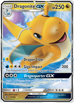 Carte Pokémon Dracolosse GX #37 — Majesté des Dragons