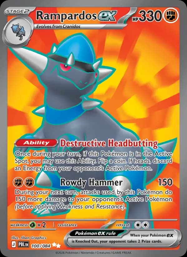 Rampardos ex #100 — Pitch Black