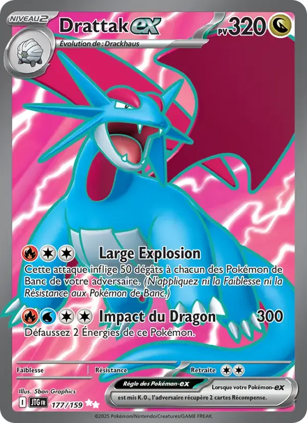 Carte Pokémon Drattak-ex #177 — Aventures Ensemble