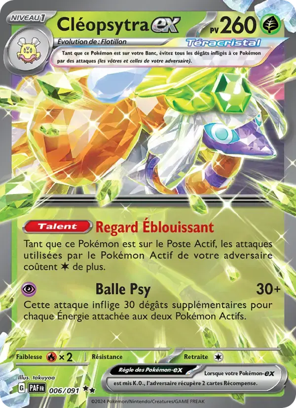 Carte Pokémon Cléopsytra-ex #006 — Destinées de Paldea