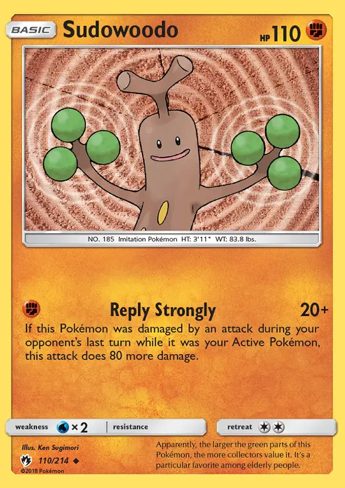 Sudowoodo #110 — Lost Thunder