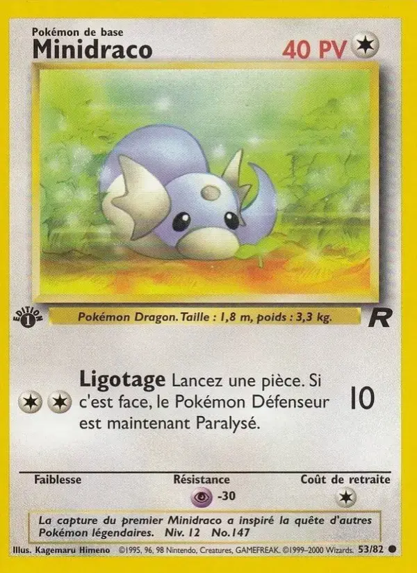 Carte Pokémon Minidraco #53 — Team Rocket