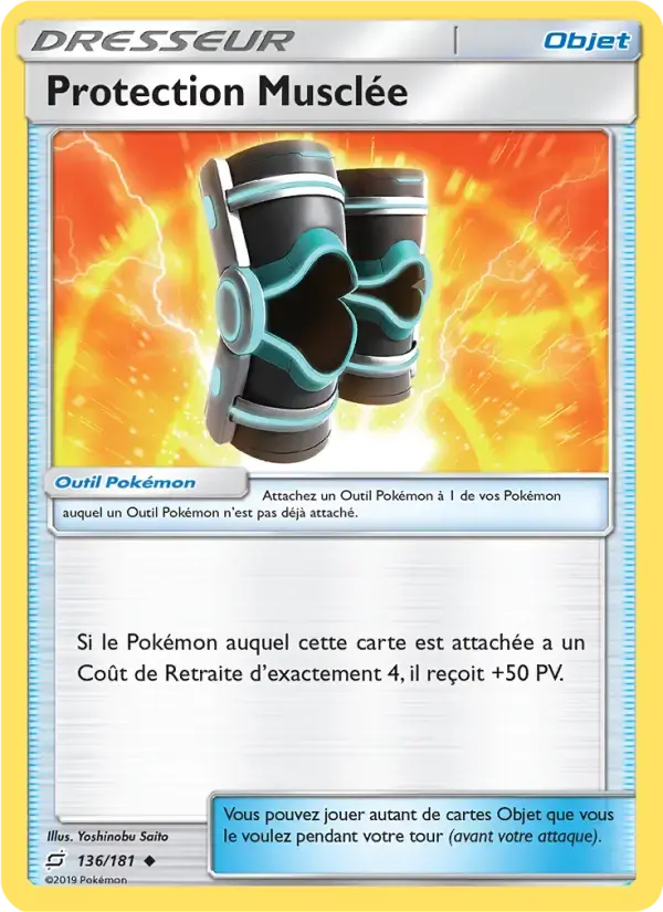 Carte Pokémon Protection Musclée #136 — Duo de Choc