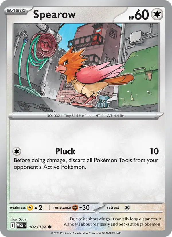 Carte Pokémon Piafabec #102 — Méga-Évolution