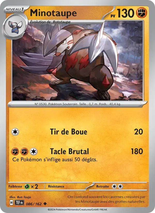 Carte Pokémon Minotaupe #086 — Forces Temporelles