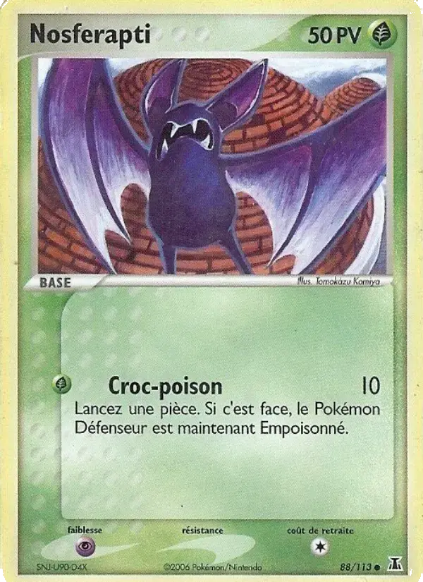 Carte Pokémon Nosferapti #88 — Espèces Delta