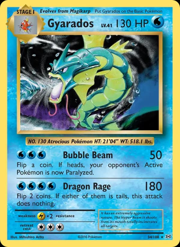 Gyarados #34 — Evolutions