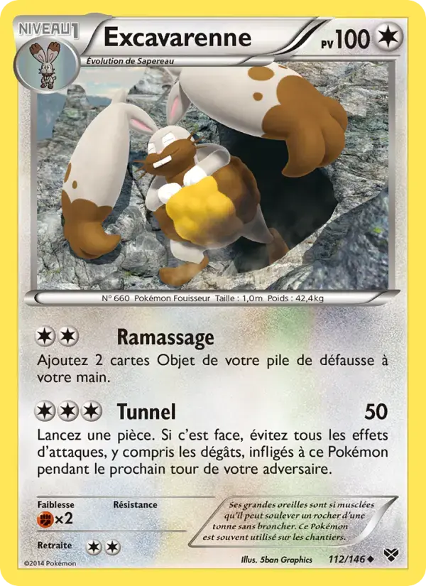 Carte Pokémon Excavarenne #112 — XY