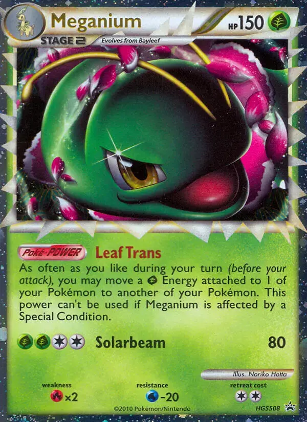 Carte Pokémon Meganium #HGSS08 — Promos HeartGold SoulSilver