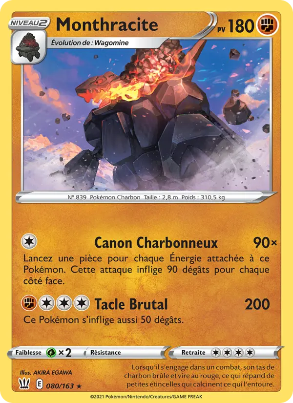 Carte Pokémon Monthracite #80 — Styles de Combat