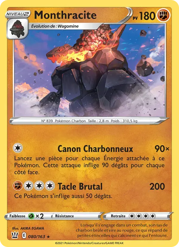 Carte Pokémon Monthracite #80 — Styles de Combat