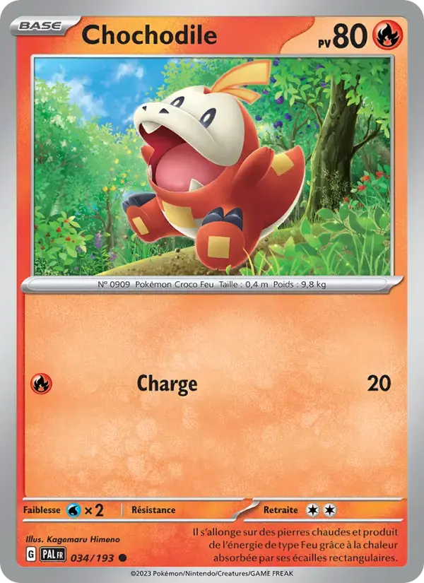 Carte Pokémon Chochodile #034 — Évolutions à Paldea