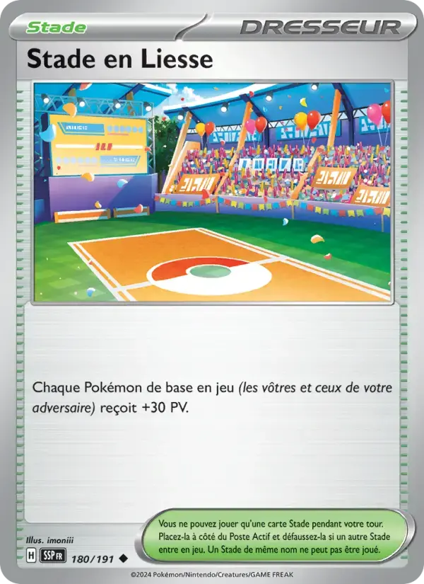 Carte Pokémon Stade en Liesse #180 — Étincelles Déferlantes