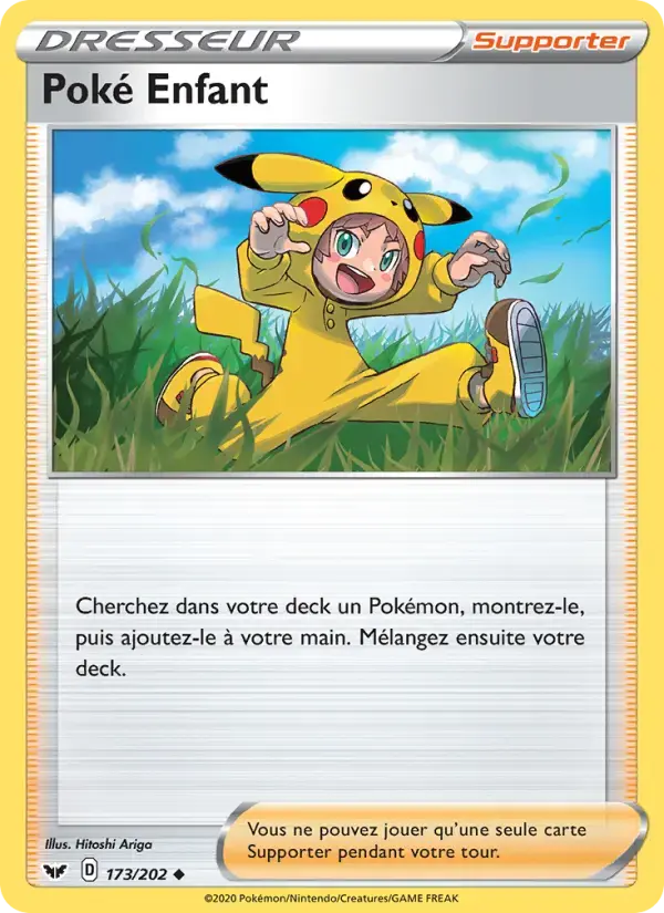 Carte Pokémon Poké Enfant #173 — Épée et Bouclier