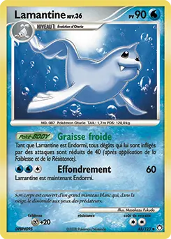 Carte Pokémon Lamantine LV.36 #45 — Trésors Mystérieux