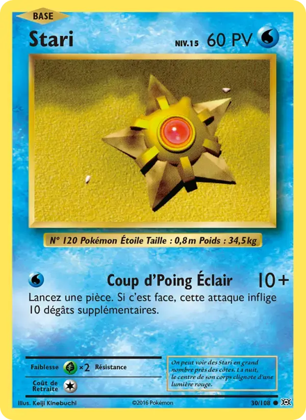 Carte Pokémon Stari #30 — Évolutions XY