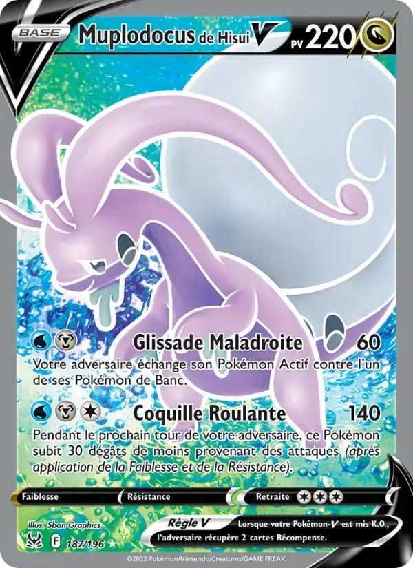 Carte Pokémon Muplodocus de Hisui V #187 — Origine Perdue