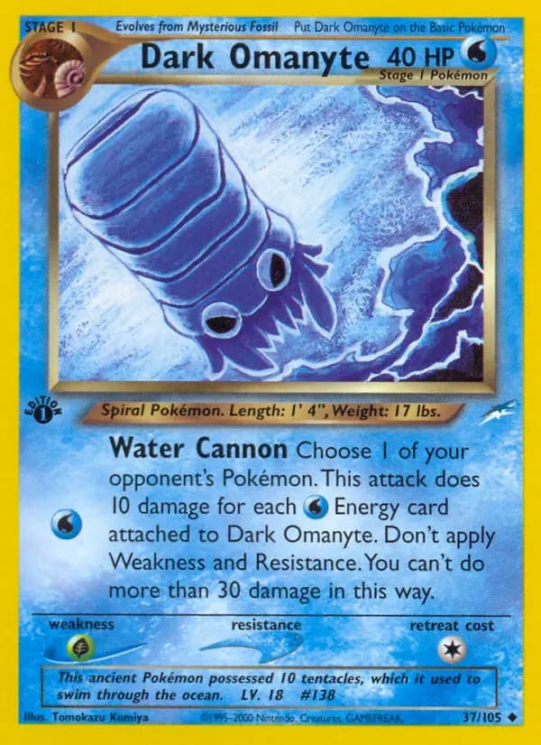 Dark Omanyte #37 — Neo Destiny