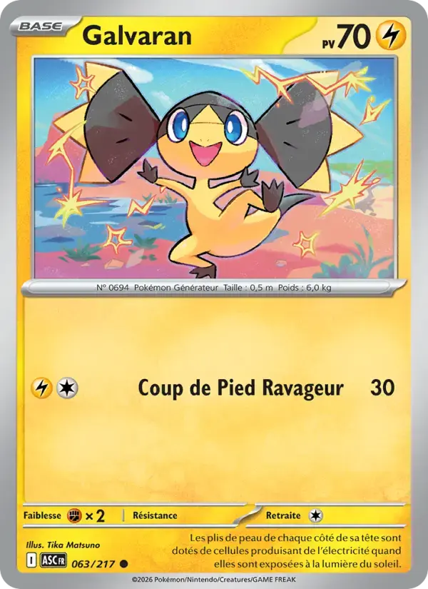 Carte Pokémon Galvaran #063 — Héros Transcendants