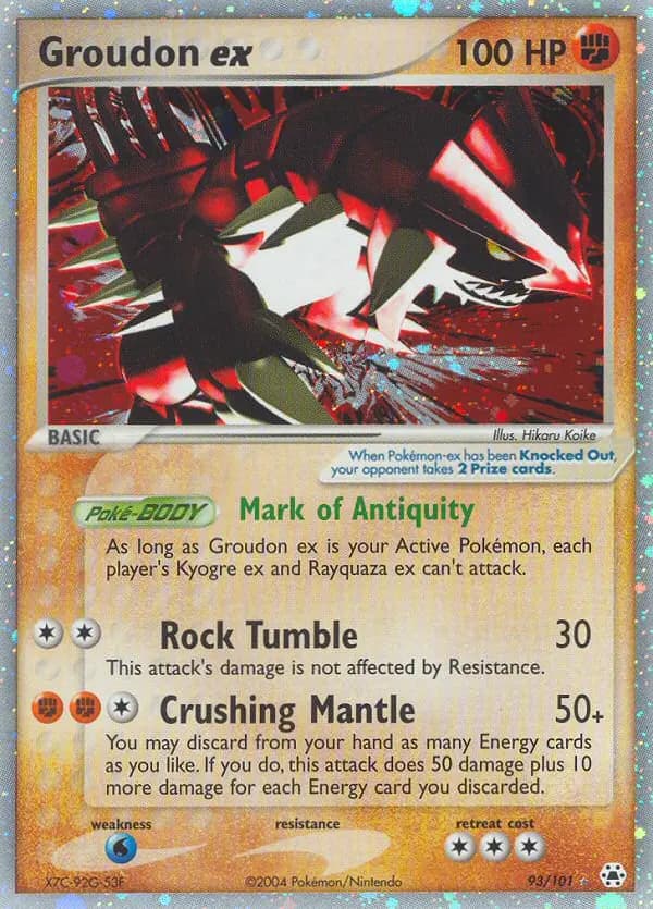 Groudon ex #93 — Hidden Legends