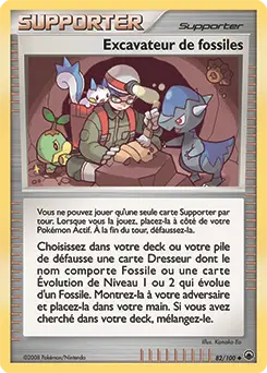 Carte Pokémon Excavateur de fossiles #82 — Aube Majestueuse