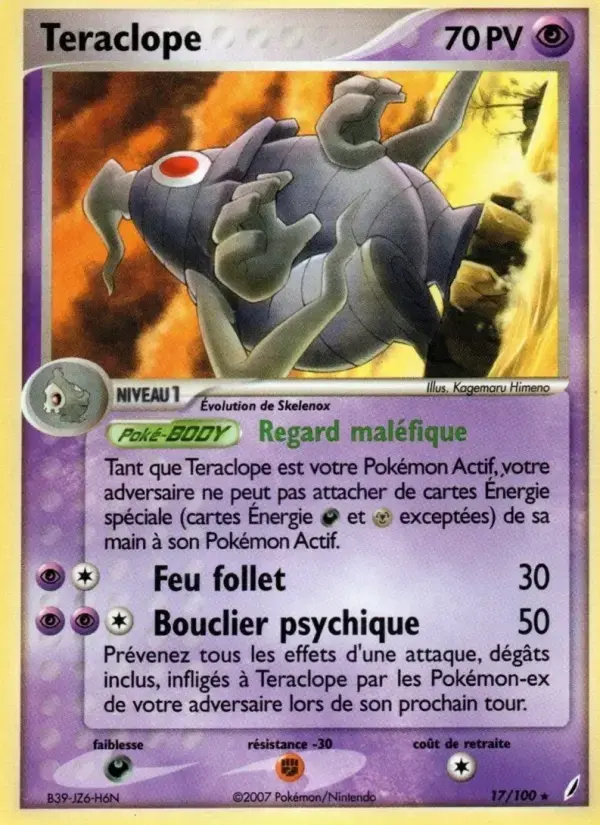 Carte Pokémon Teraclope #17 — Gardiens de Cristal