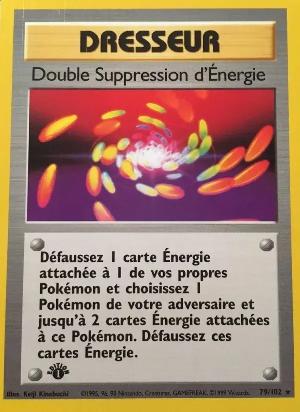 Carte Pokémon Double Suppression d'Énergie #79 — Set de Base