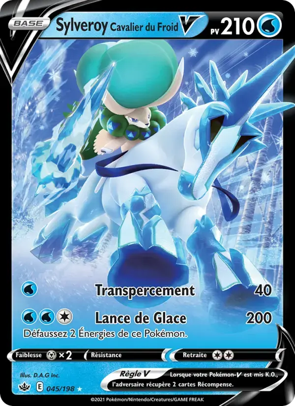 Carte Pokémon Sylveroy Cavalier du Froid V #45 — Règne de Glace