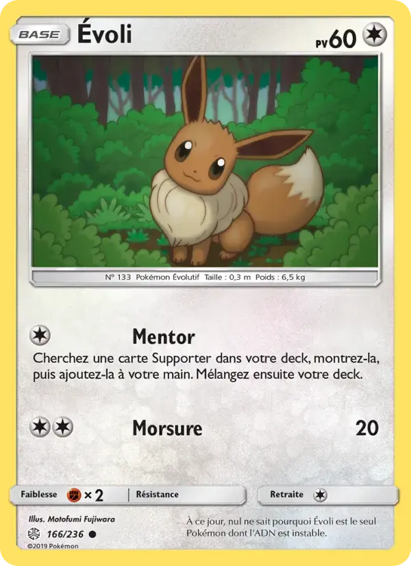 Carte Pokémon Évoli #166 — Éclipse Cosmique