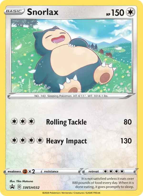 Snorlax #SWSH032 — Sword & Shield Promos