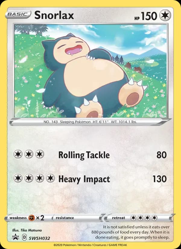 Snorlax #SWSH032 — Sword & Shield Promos