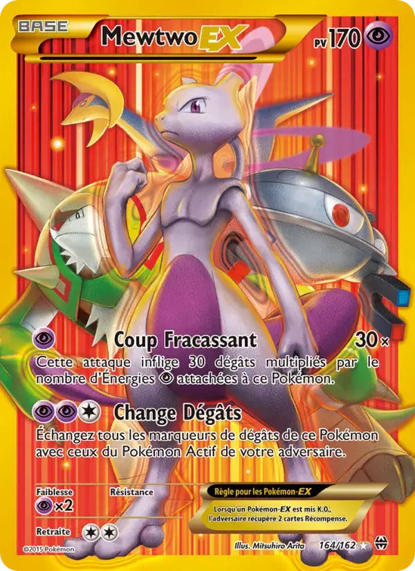 Carte Pokémon Mewtwo EX #164 — Impulsion Turbo