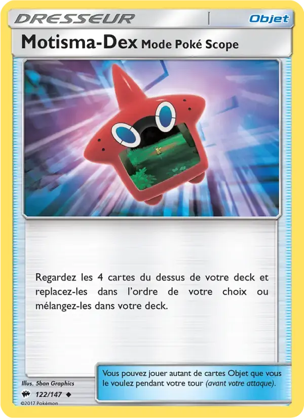 Carte Pokémon Motisma-Dex – Mode Poké Scope #122 — Ombres Ardentes