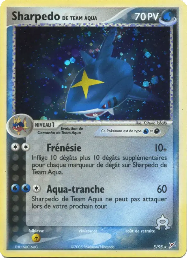 Carte Pokémon Sharpedo de Team Aqua #5 — Team Magma vs Team Aqua