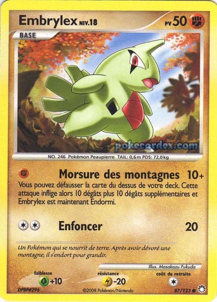 Carte Pokémon Embrylex #87 — Trésors Mystérieux