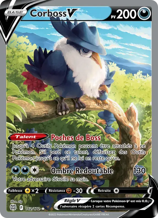 Carte Pokémon Corboss V #162 — Stars Étincelantes