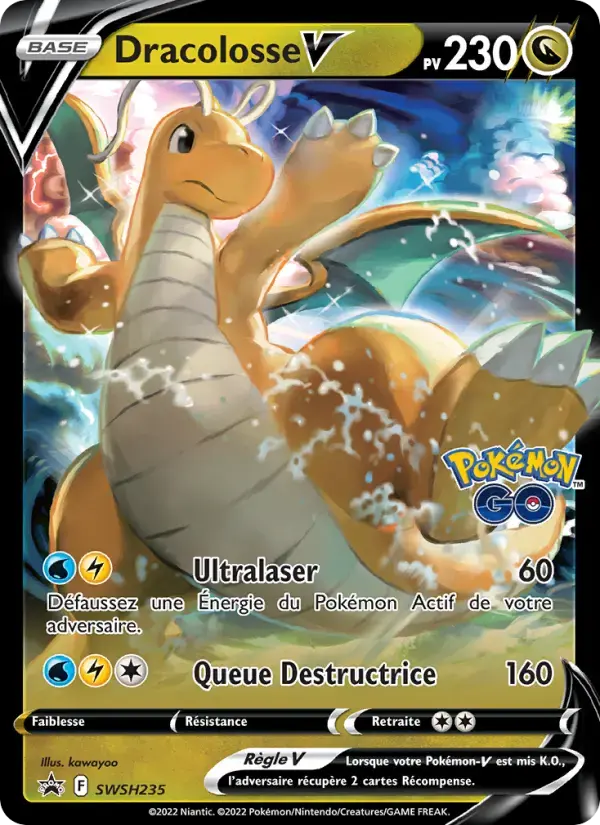 Carte Pokémon Dracolosse V #SWSH235 — Promos Épée et Bouclier