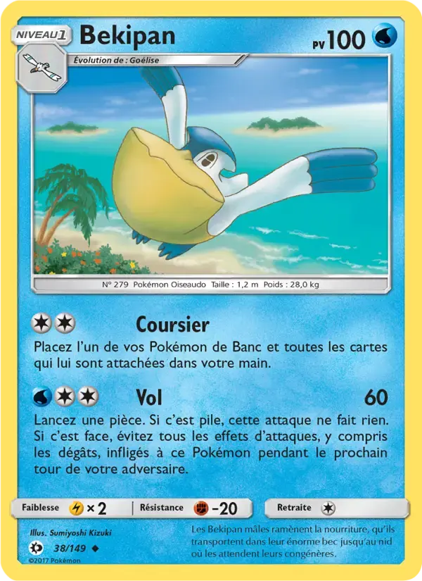 Carte Pokémon Bekipan #38 — Soleil et Lune
