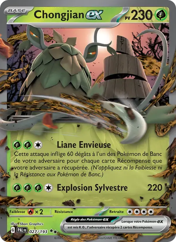 Carte Pokémon Chongjian-ex #027 — Évolutions à Paldea