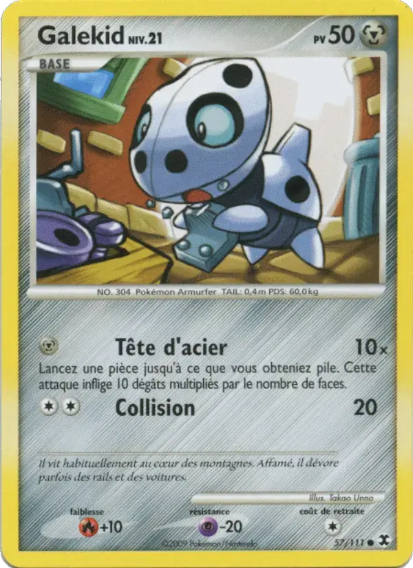 Carte Pokémon Galekid Niv. 21 #57 — Rivaux Émergeants