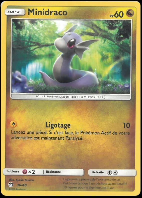 Carte Pokémon Minidraco #36 — 2019 Promo McDonald's