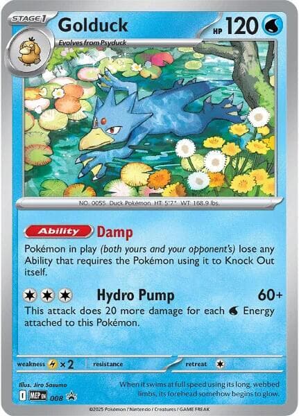 Carte Pokémon Akwakwak #008 — Promos Méga-Évolution