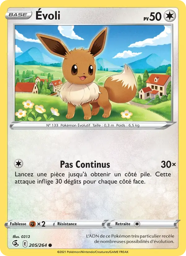 Carte Pokémon Évoli #205 — Poing de Fusion