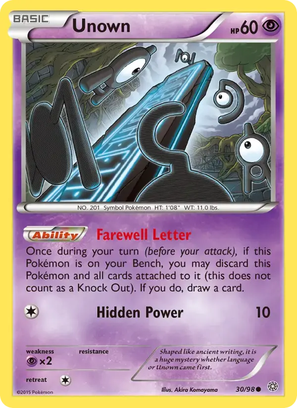 Unown #30 — Ancient Origins