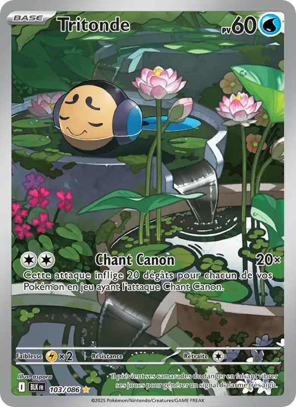 Carte Pokémon Tritonde #103 — Foudre Noire