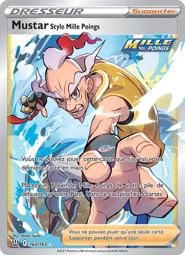 Carte Pokémon Mustar Style Mille Poings #162 — Styles de Combat