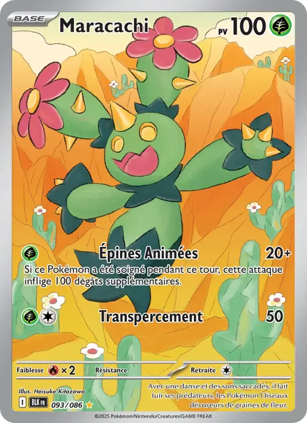 Carte Pokémon Maracachi #093 — Foudre Noire