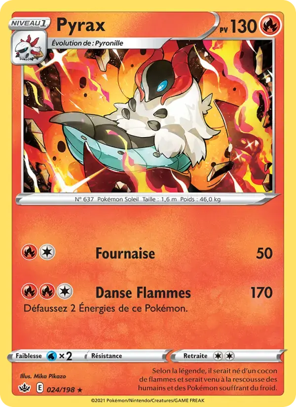 Carte Pokémon Pyrax #24 — Règne de Glace